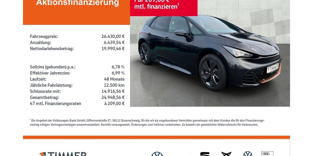 Cupra Born 18.543 km 25.920 &euro; Nordhorn 48529