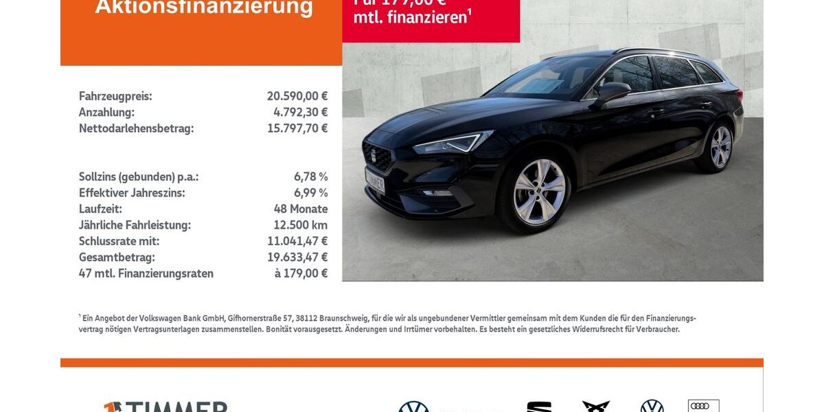 Seat Leon 72.117 km 20.590 &euro; Lingen 49808