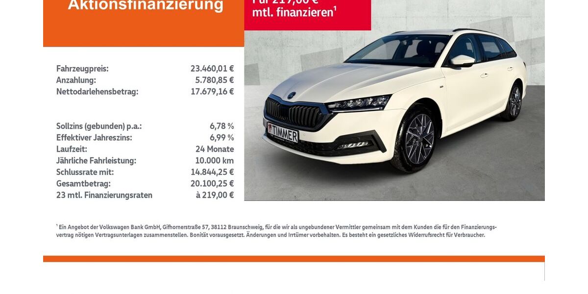 Skoda Octavia 73.607 km 23.460 &euro; Gronau 48599