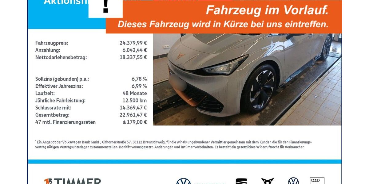 Cupra Born 49.198 km 24.380 &euro; Lingen 49808