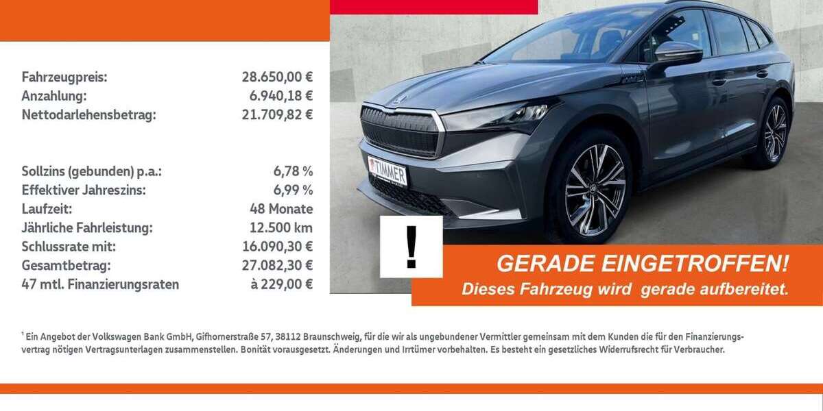 Skoda Enyaq 18.004 km 28.650 &euro; Nordhorn 48529