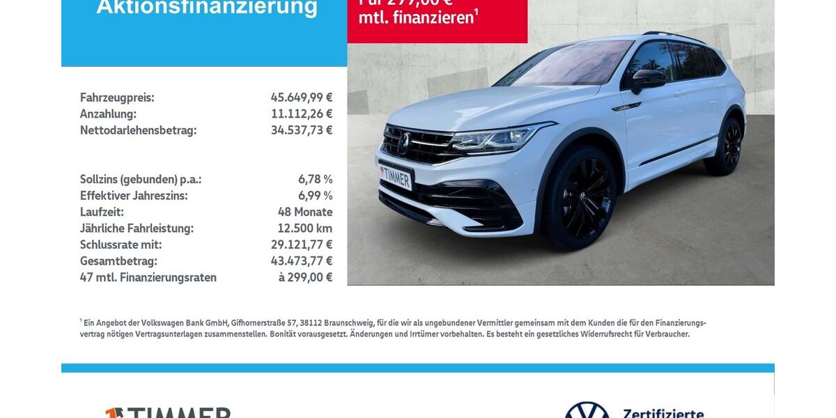 VW Tiguan Allspace 21.872 km 45.650 &euro; Lingen 49808