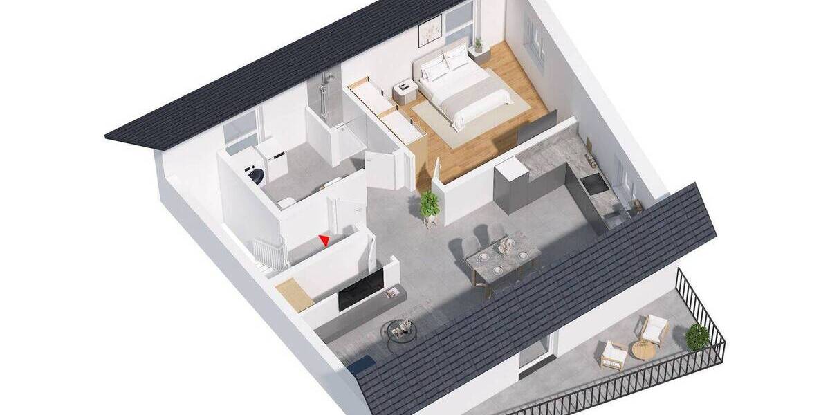 Etagenwohnung Schüttorf - 2 Zimmer, 69 m&sup2;, 260.000&euro; | Angebot:26488294