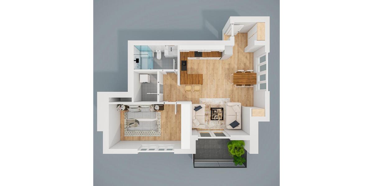 Etagenwohnung Lingen (Ems) Damaschke - 2 Zimmer, 77 m&sup2;, 930&euro; | Angebot:23144367