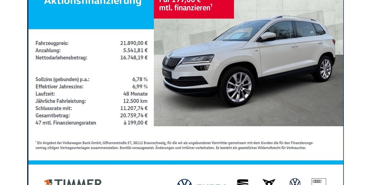 Skoda Karoq 101.658 km 21.890 &euro; Lingen 49808