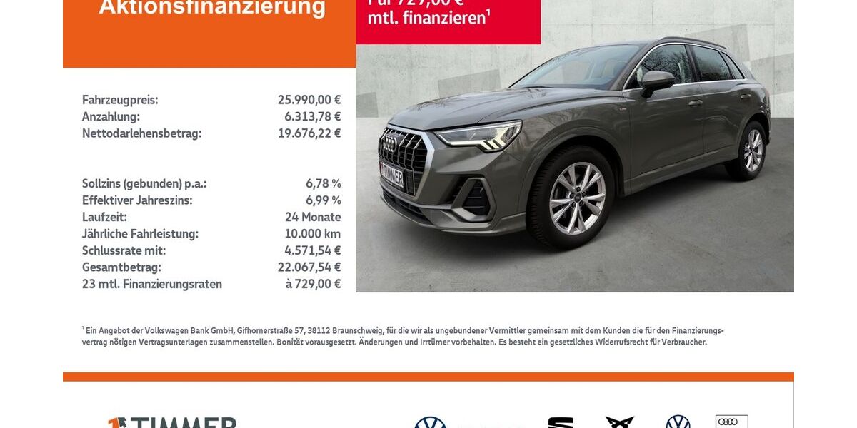 Audi Q3 89.604 km 25.689 &euro; Lingen 49808