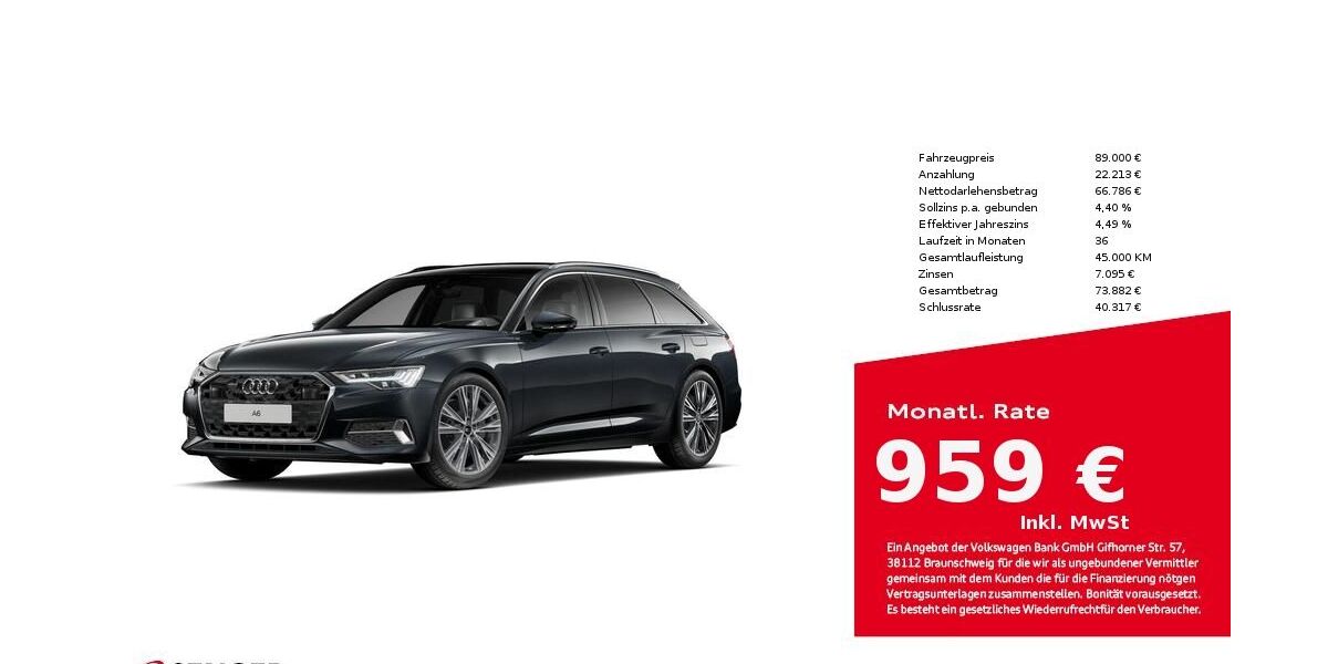 Audi A6 12.367 km 89.000 &euro; Lingen 49809