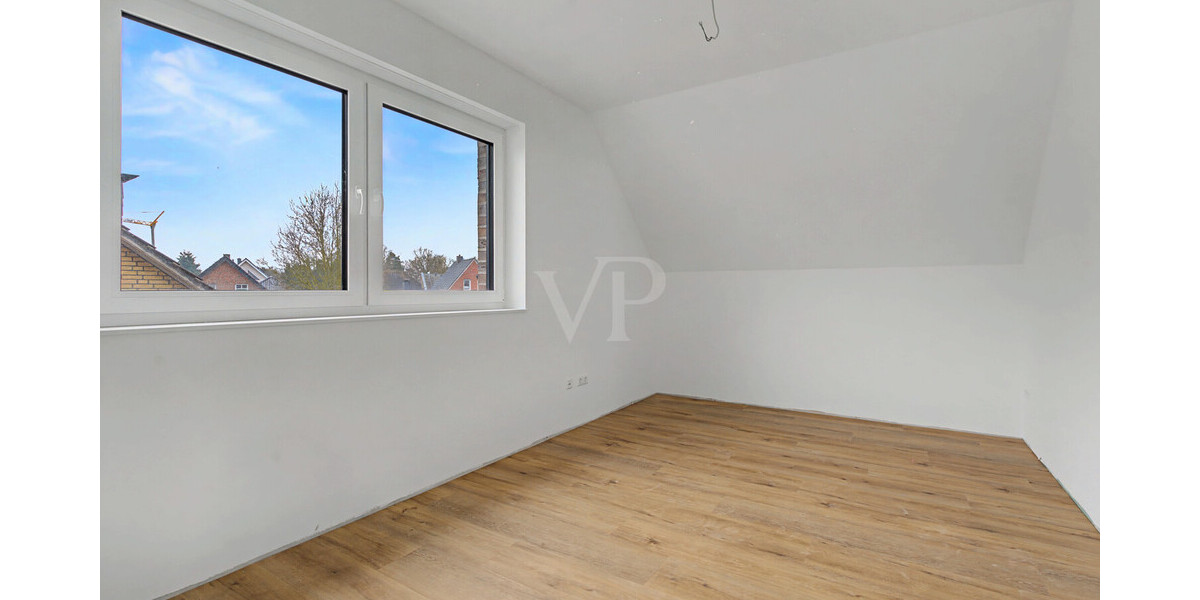 Modernes Familienglück: Energieeffiziente DHH mit PV, Wärmepumpe & Nebenkosten nur ca. 100 EUR mtl. - Doppelhaushälfte Neuenkirchen Neuenkirchen | Angebot:25008574