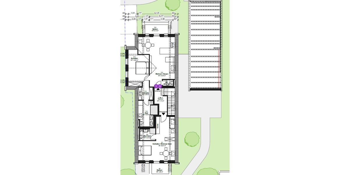 Etagenwohnung Neuenhaus - 2 Zimmer, 69 m&sup2;, 915&euro; | Angebot:25919277
