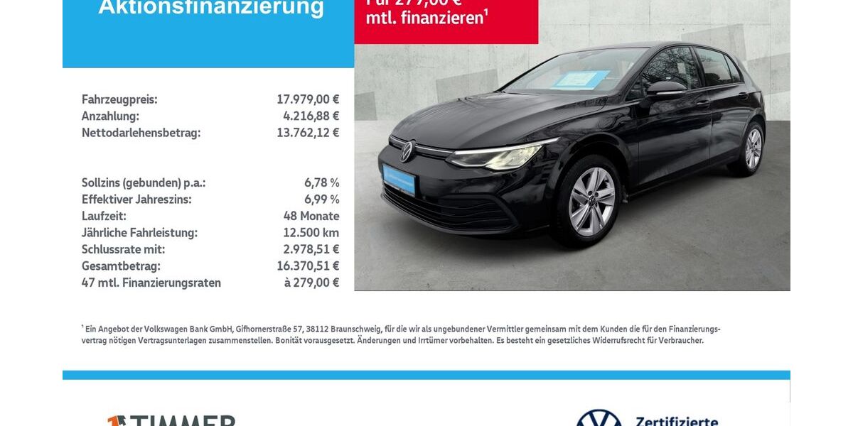 VW Golf 65.584 km 17.979 &euro; Lingen 49808