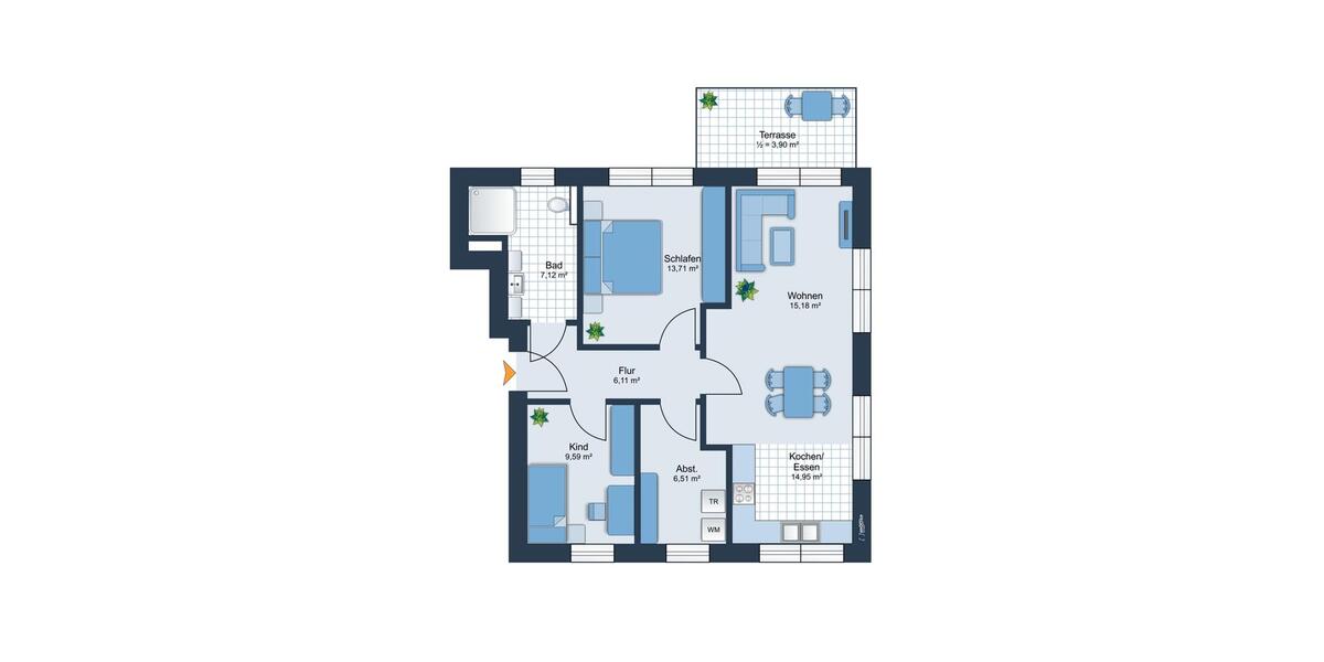 Mehrfamilienhaus, Wohnhaus Salzbergen - 3 Zimmer, 77 m&sup2;, 735&euro; | Angebot:25781062