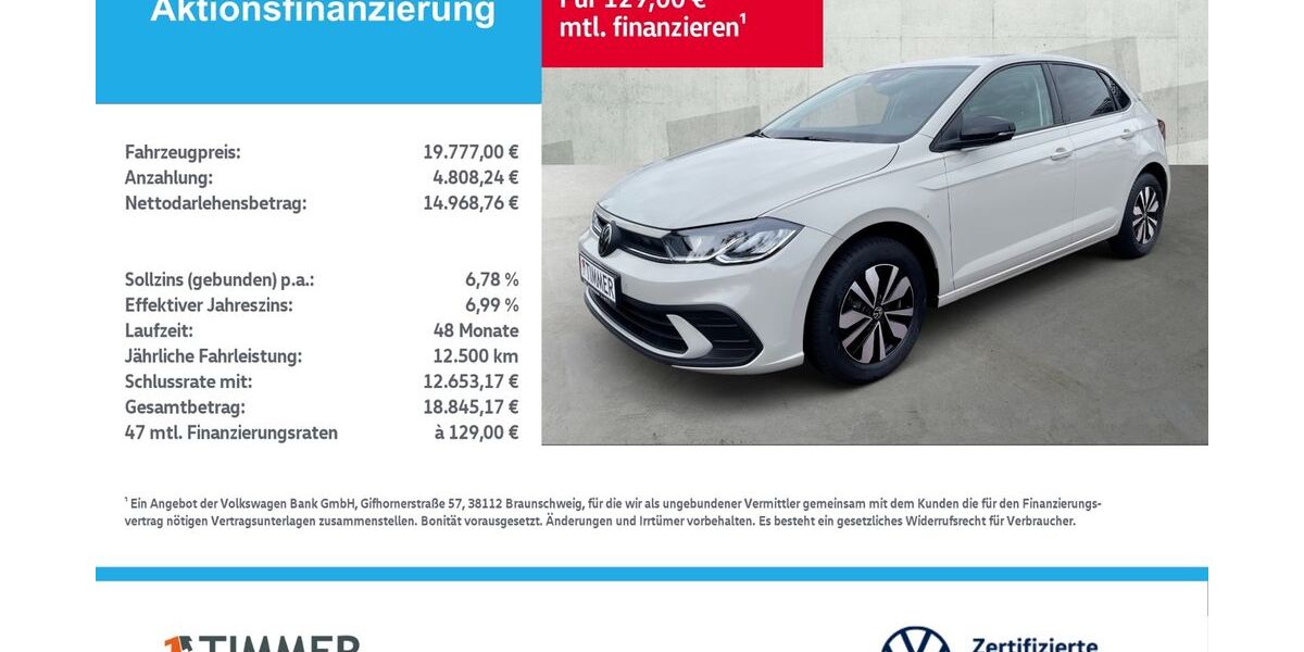 VW Polo 2.999 km 19.777 &euro; Lingen 49808