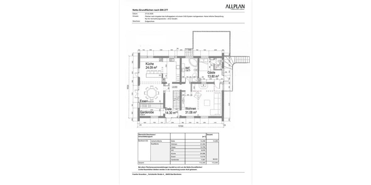 Einfamilienhaus Bad Bentheim - 8 Zimmer, 350 m&sup2;, 777.000&euro; | Angebot:24738080