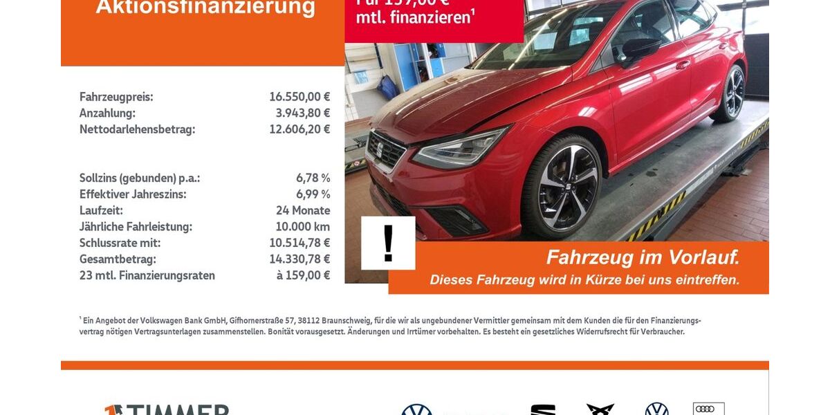 Seat Ibiza 62.165 km 16.550 &euro; Lingen 49808