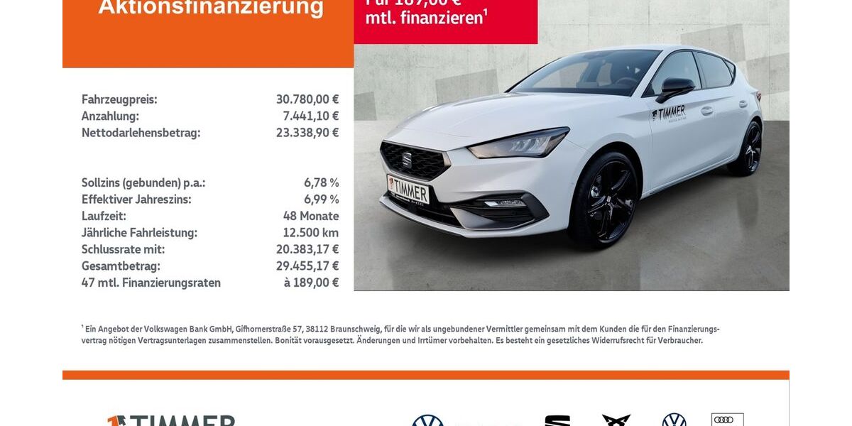 Seat Leon 3.999 km 30.380 &euro; Nordhorn 48529