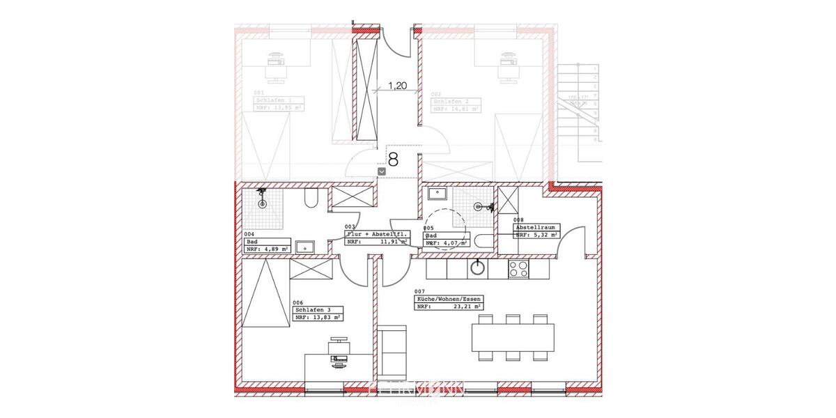 Etagenwohnung Lingen (Ems) Damaschke - 2 Zimmer, 14 m&sup2;, 325&euro; | Angebot:25960973