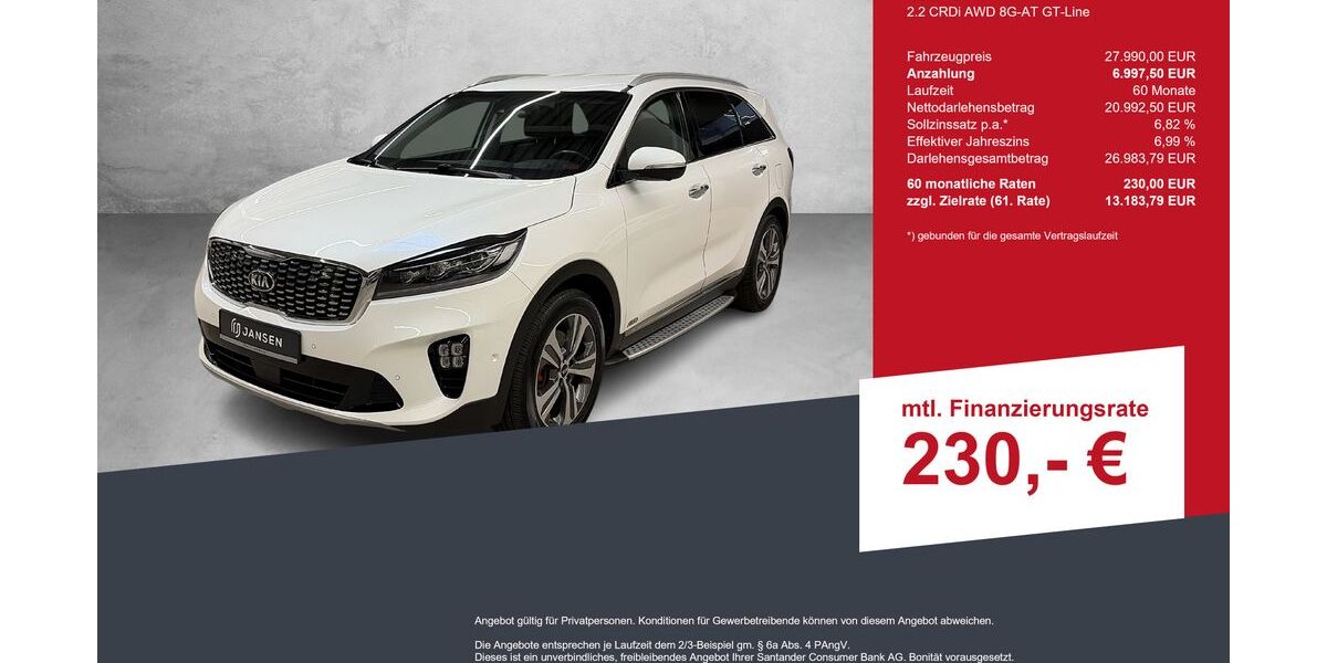 Kia Sorento 90.000 km 27.590 &euro; Lingen-Ems 49809