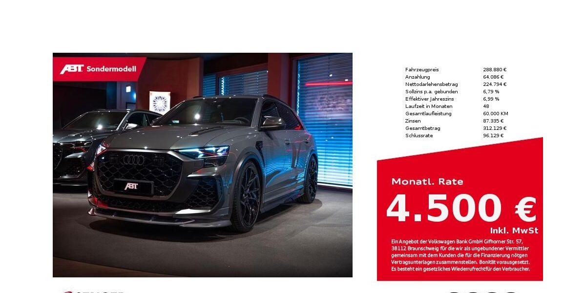 Audi RSQ8 2.490 km 288.880 &euro; Lingen 49809
