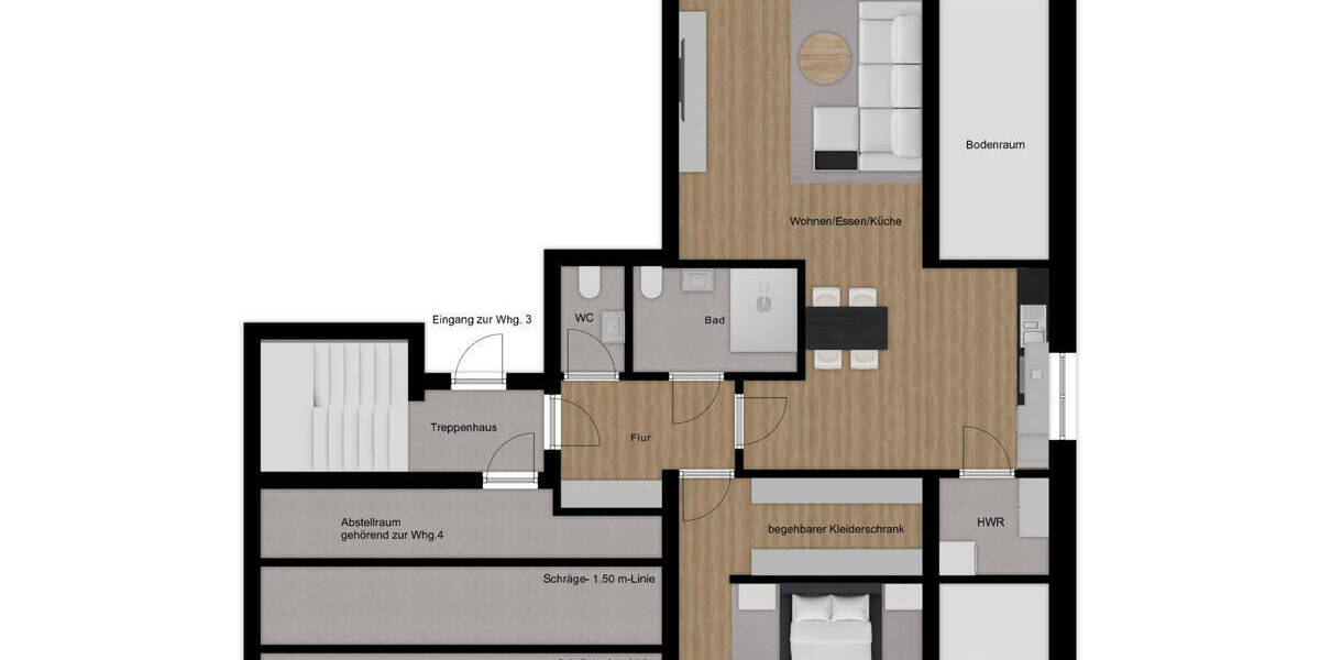 Etagenwohnung Bad Bentheim / Gildehaus Gildehaus - 2 Zimmer, 81 m&sup2;, 289.000&euro; | Angebot:25771833