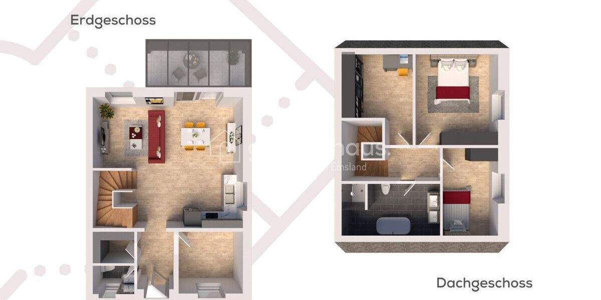 Reihenmittelhaus Lingen / Schepsdorf Schepsdorf - 4 Zimmer, 108 m&sup2;, 349.000&euro; | Angebot:25800439