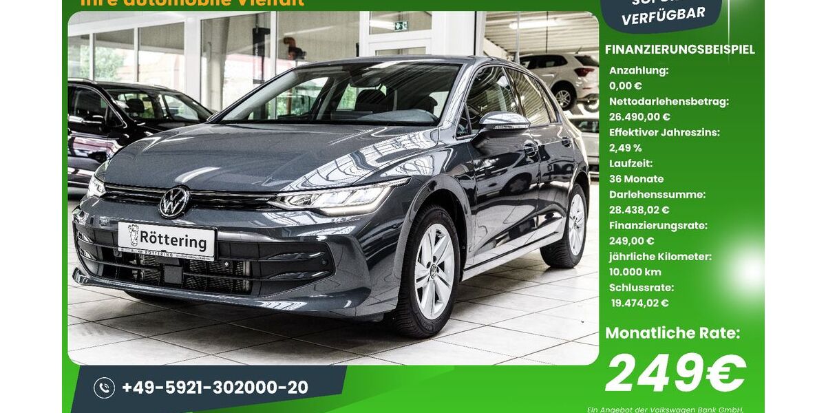 VW Golf 8.686 km 24.980 &euro; Schüttorf 48465