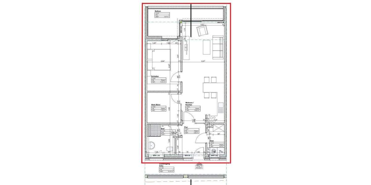 Etagenwohnung Lingen (Ems) Lingen - 2 Zimmer, 291.000&euro; | Angebot:25660501