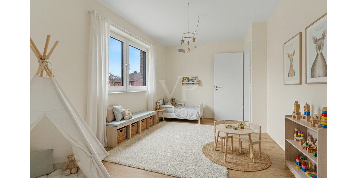 Modernes Familienglück: Energieeffiziente DHH mit PV, Wärmepumpe & Nebenkosten nur ca. 100 EUR mtl. - Doppelhaushälfte Neuenkirchen Neuenkirchen | Angebot:25008574