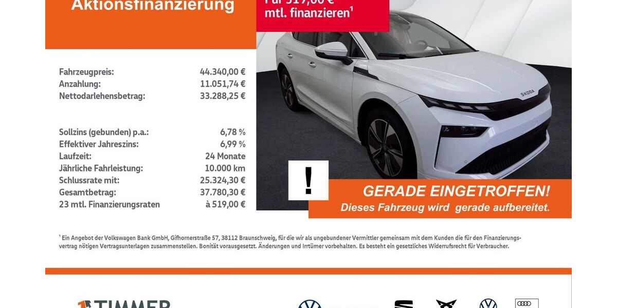 Skoda Enyaq 9.344 km 44.340 &euro; Gronau 48599