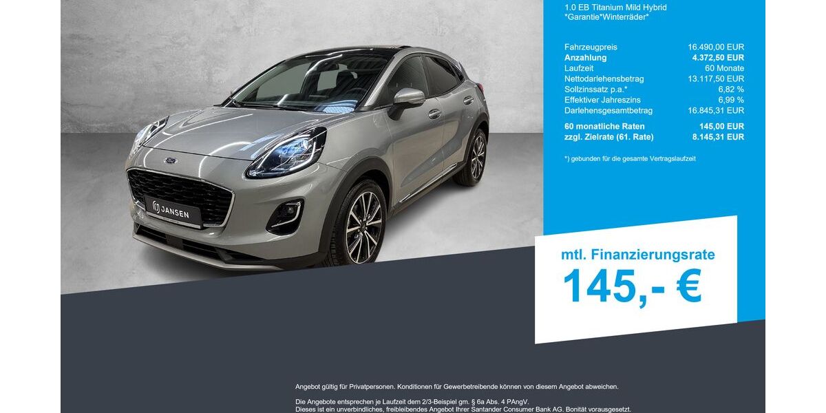 Ford Puma 45.500 km 16.490 &euro; Lingen-Ems 49809