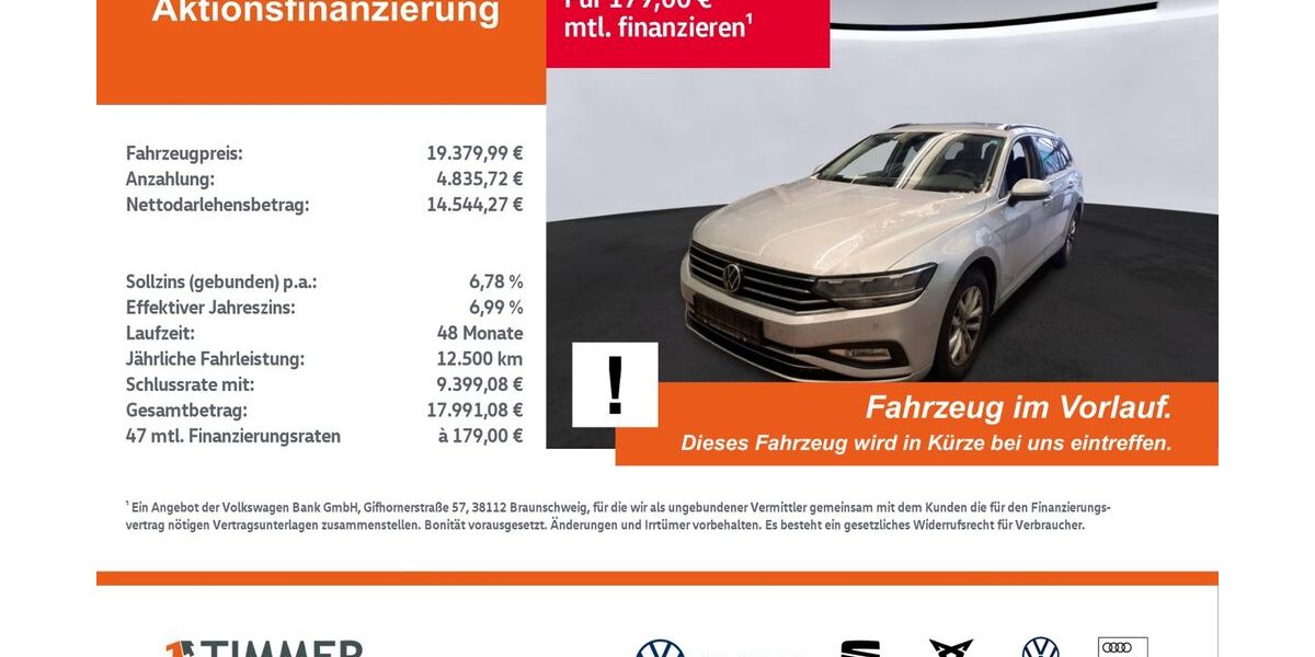 VW Passat Variant 112.595 km 19.270 &euro; Nordhorn 48529