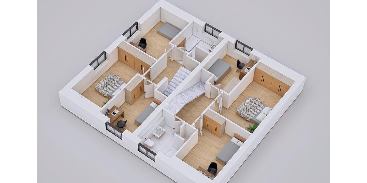 Doppelhaushälfte Lingen (Ems) Damaschke - 4 Zimmer, 130 m&sup2;, 1.490&euro; | Angebot:26647856