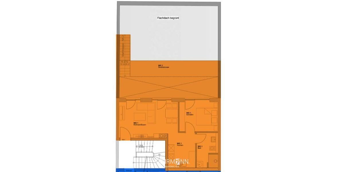 Etagenwohnung Lingen (Ems) - 2 Zimmer, 59 m&sup2;, 790&euro; | Angebot:25856740