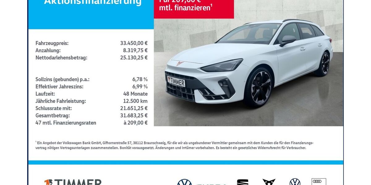 Cupra Leon 18.455 km 32.990 &euro; Nordhorn 48529