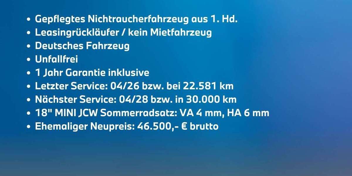 Mini John Cooper Works 22.595 km 31.911 &euro; Wietmarschen-Lohne 49835