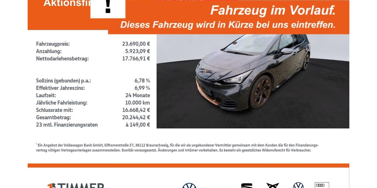 Cupra Born 35.720 km 23.690 &euro; Lingen 49808