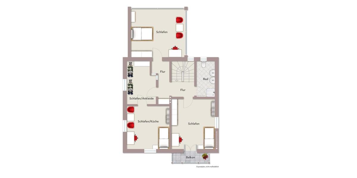Etagenwohnung Gronau (Westfahlen) - 10 Zimmer, 240 m&sup2;, 3.600&euro; | Angebot:25044188