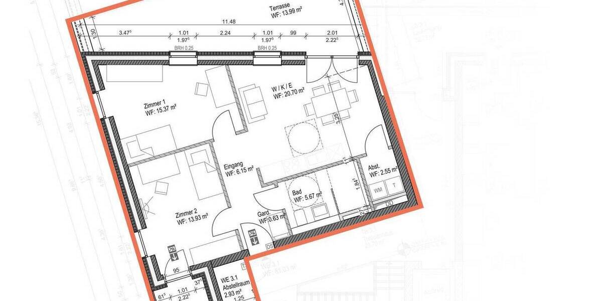 Etagenwohnung Lingen Darme - 3 Zimmer, 81 m&sup2;, 359.000&euro; | Angebot:26657098