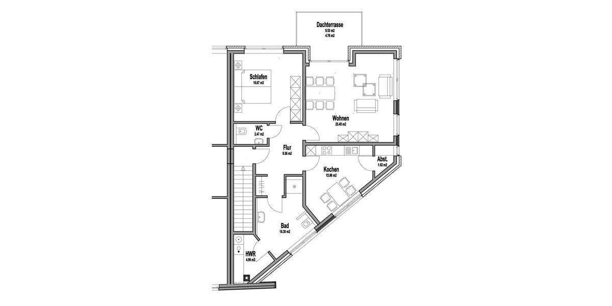 Etagenwohnung Neuenkirchen - 2 Zimmer, 90 m&sup2;, 900&euro; | Angebot:26440875