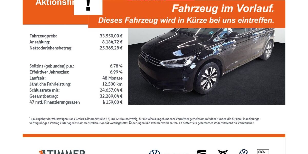 VW Touran 24.336 km 33.550 &euro; Lingen 49808