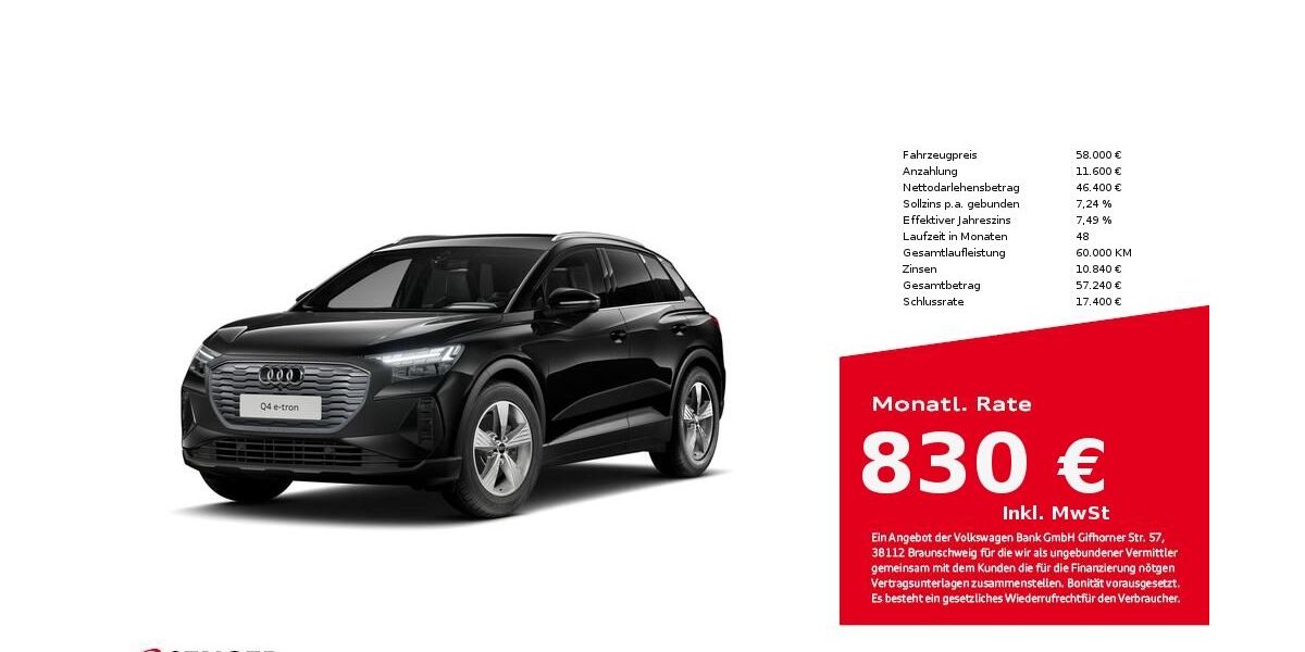 Audi Q4 e-tron 4.701 km 58.000 &euro; Lingen 49809