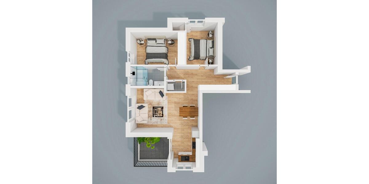 Etagenwohnung Lingen (Ems) Damaschke - 3 Zimmer, 88 m&sup2;, 1.010&euro; | Angebot:23144369