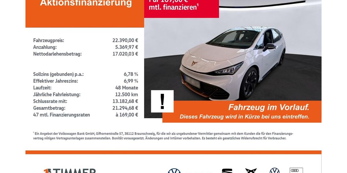 Cupra Born 27.555 km 22.390 &euro; Lingen 49808