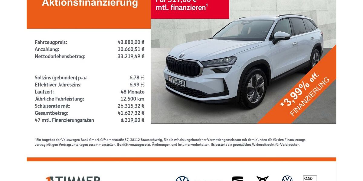 Skoda Kodiaq 29.980 km 43.880 &euro; Nordhorn 48529