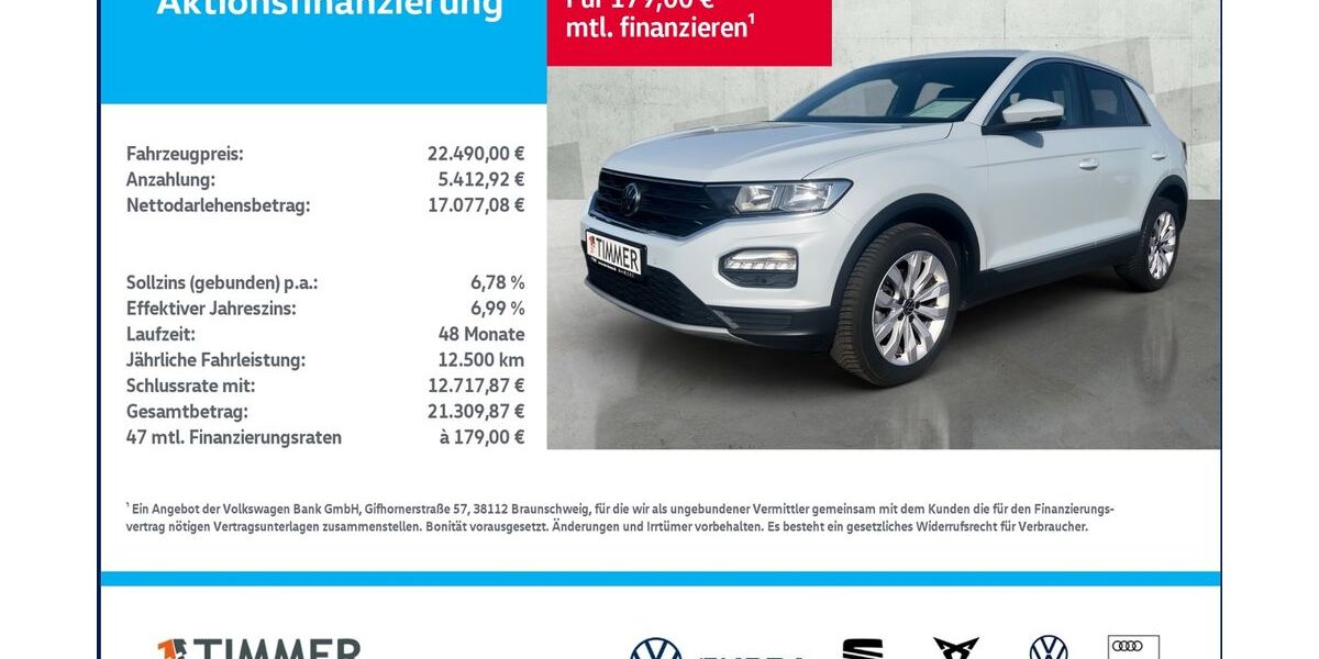 VW T-Roc 65.410 km 21.790 &euro; Nordhorn 48529