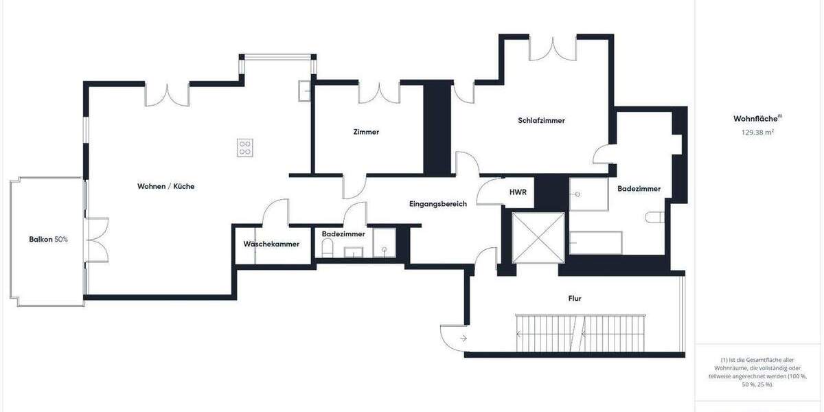 Etagenwohnung Nordhorn - 3 Zimmer, 129 m&sup2;, 599.000&euro; | Angebot:25738506