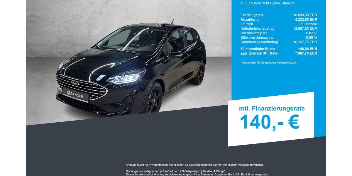 Ford Fiesta 15.600 km 16.890 &euro; Lingen-Ems 49809