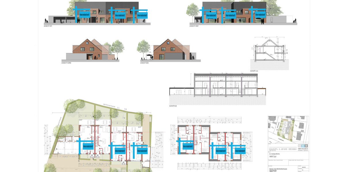 Doppelhaushälfte Lingen (Ems) Damaschke - 4 Zimmer, 130 m&sup2;, 1.490&euro; | Angebot:26647856