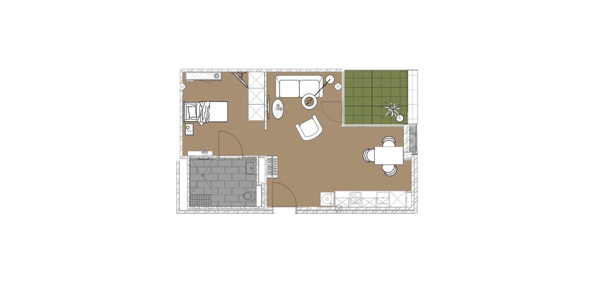 Etagenwohnung Nordhorn Bookholt - 2 Zimmer, 666&euro; | Angebot:22305782