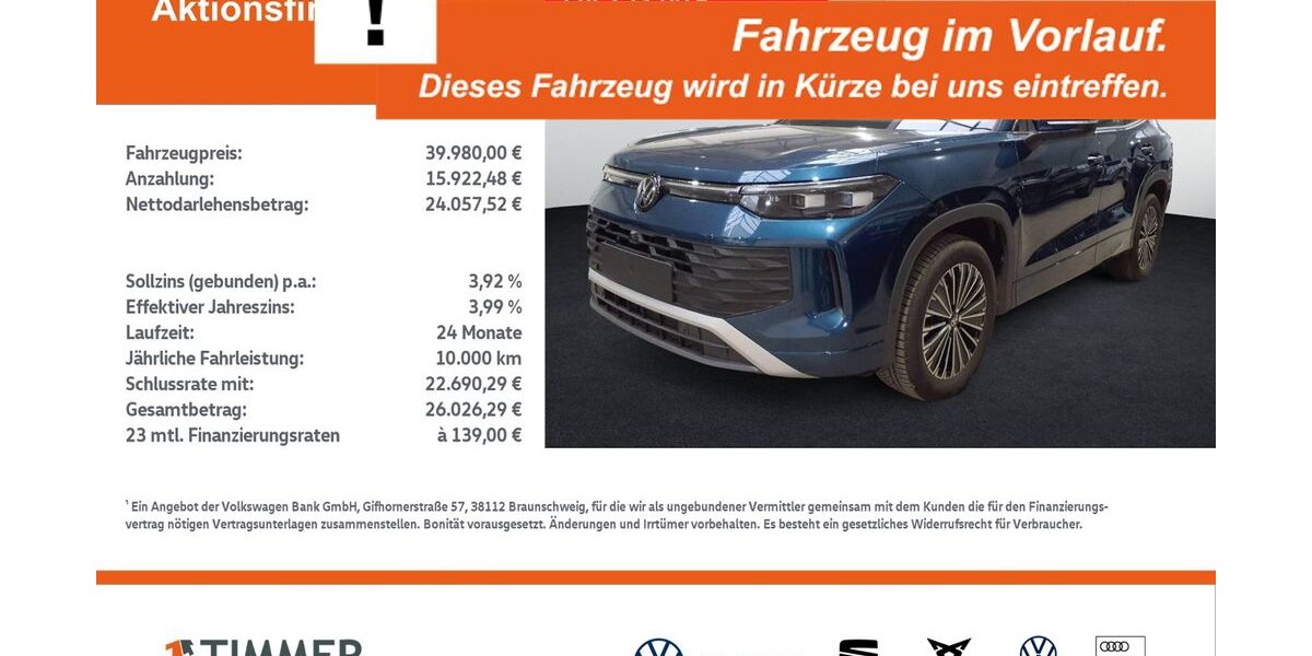 VW Tayron 25.892 km 39.980 &euro; Gronau 48599