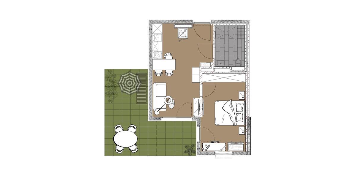 Etagenwohnung Nordhorn Bookholt - 2 Zimmer, 919&euro; | Angebot:22305784